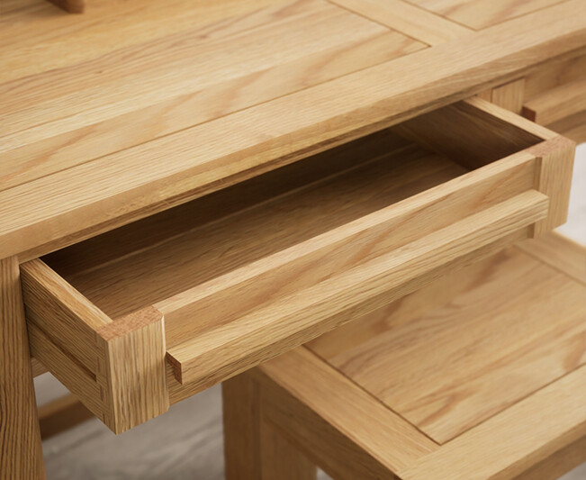 Photo 2 of Eclipse solid oak dressing table stool