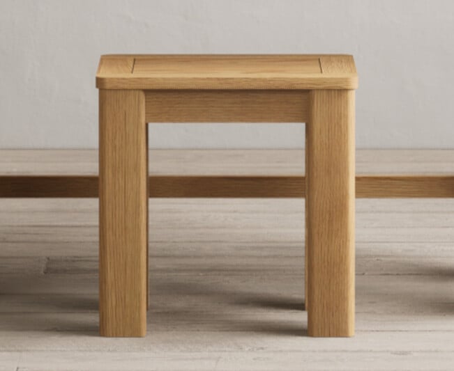 Eclipse Solid Oak Dressing Table Stool
