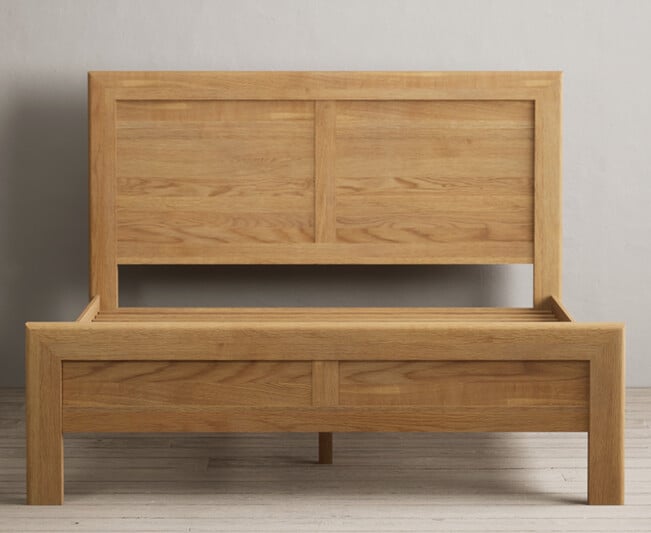 Eclipse Solid Oak Double Bed