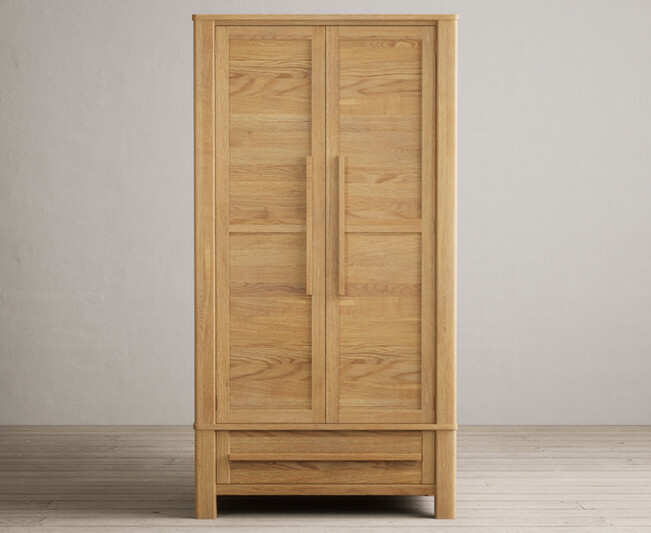 Eclipse Solid Oak Double Wardrobe