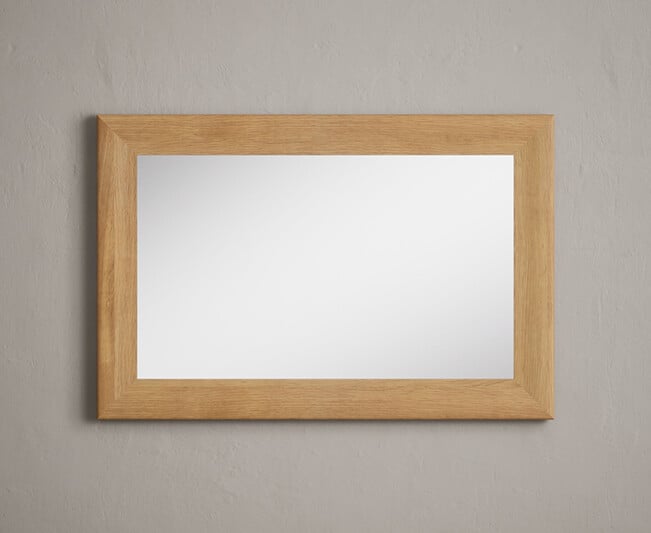 Natural Solid Oak 90cm Mirror