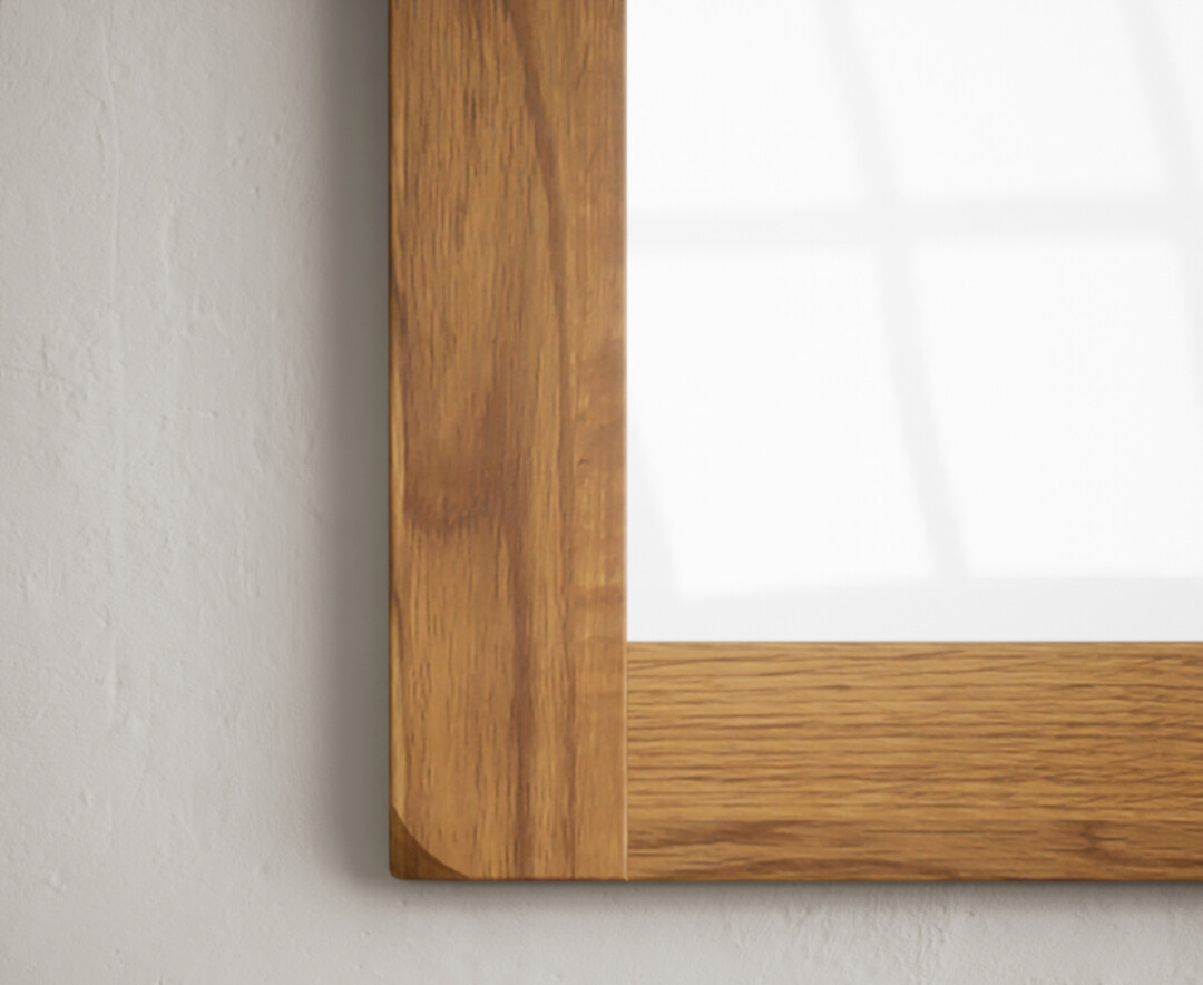 Photo 2 of Rustic solid oak wall mirror