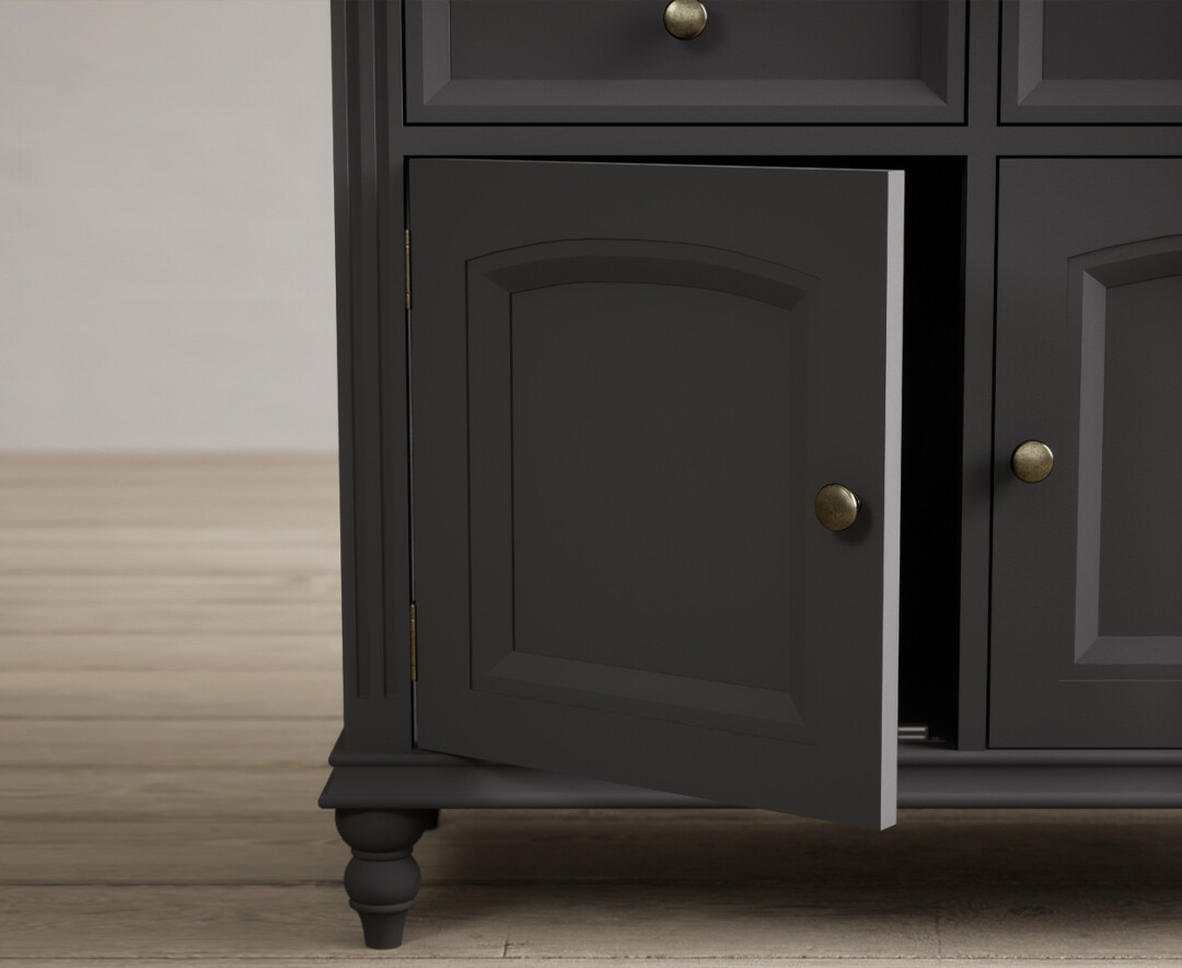 Photo 3 of Francis oak and charcoal grey painted small sideboard