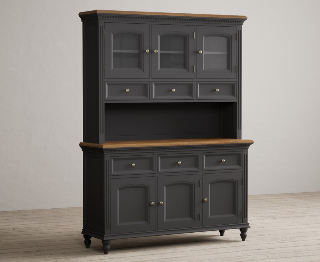 Photo 1 of Francis oak and charcoal grey painted large dresser