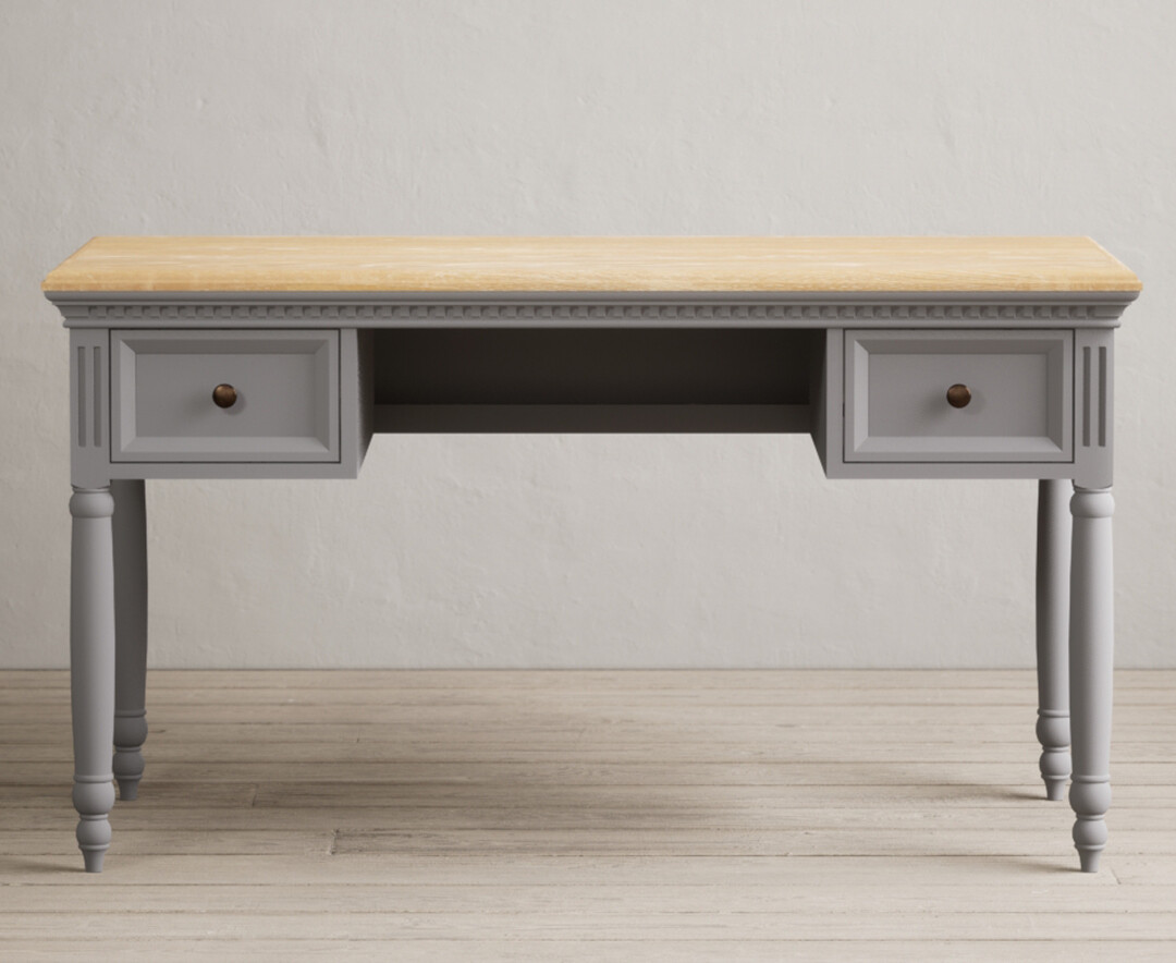 Francis Oak And Light Grey Painted Dressing Table