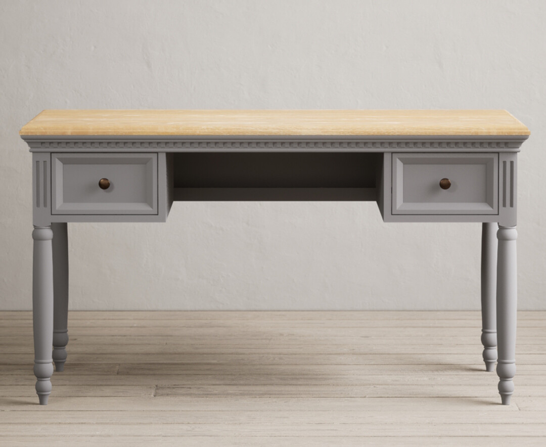 Francis Oak And Light Grey Painted Dressing Table