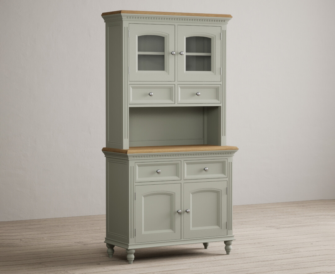 Photo 1 of Francis oak and soft green painted small dresser