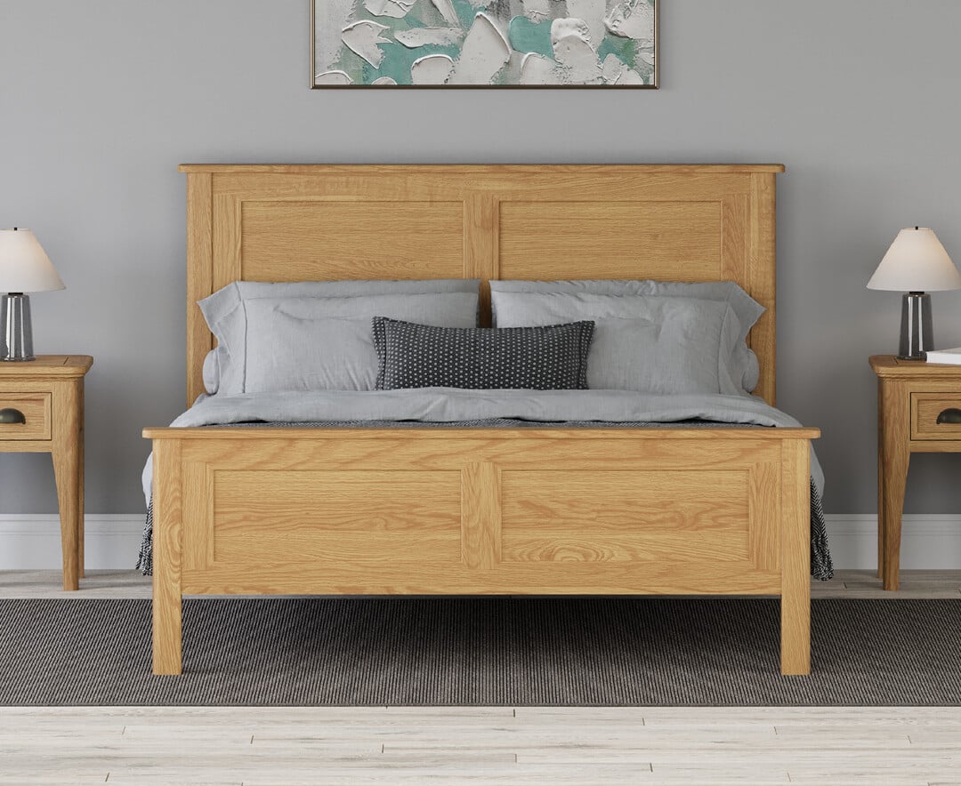 Cambridge Solid Oak Kingsize Bed