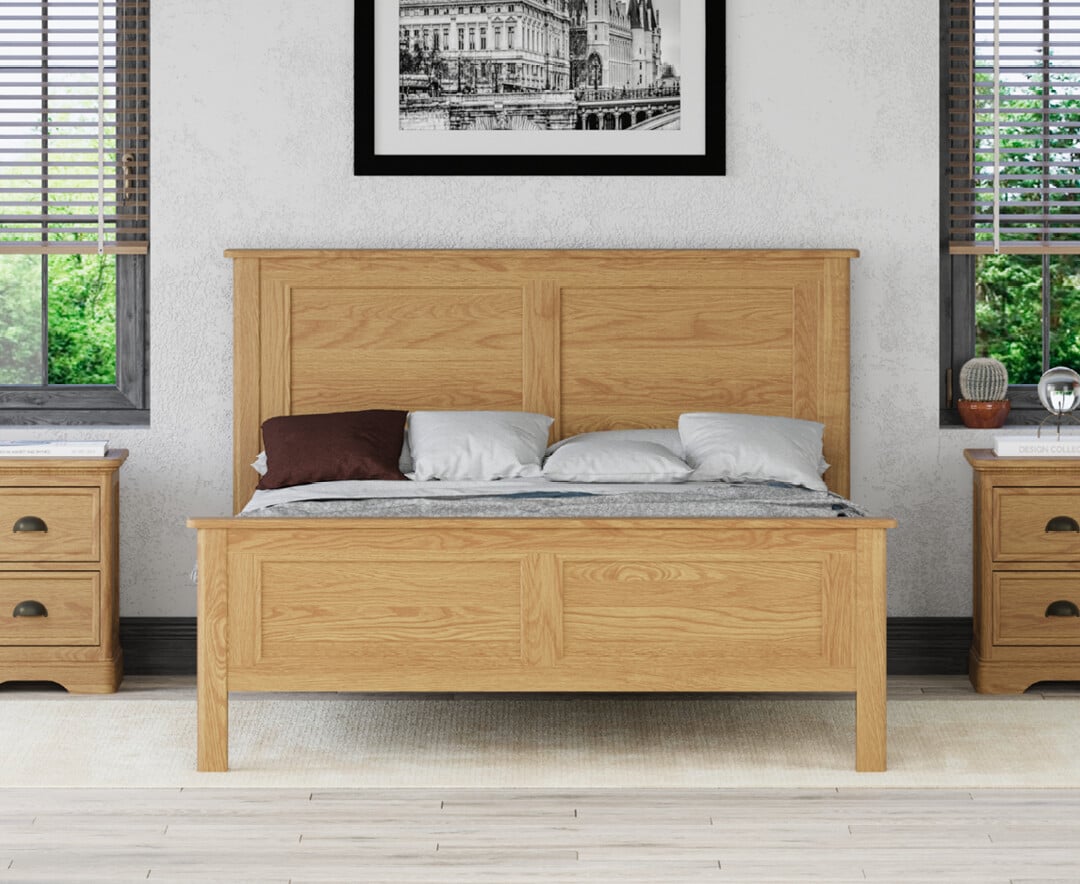 Cambridge Solid Oak Double Bed