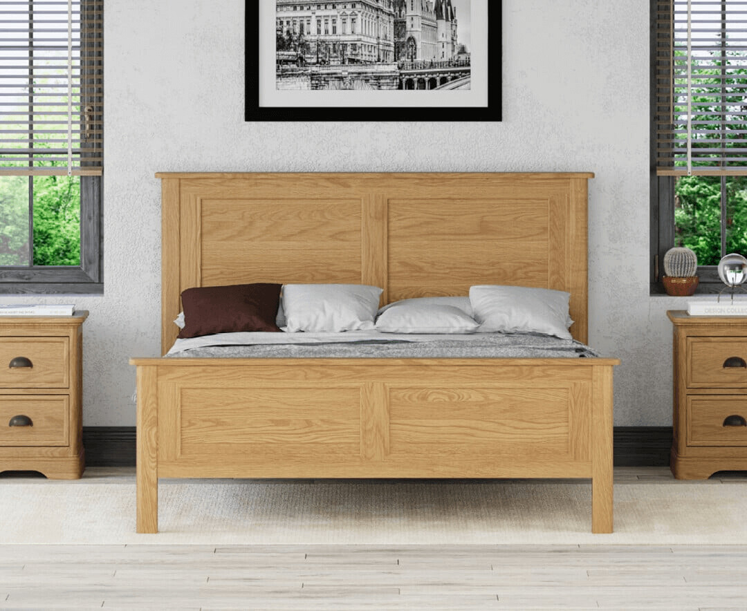 Cambridge Solid Oak Double Bed