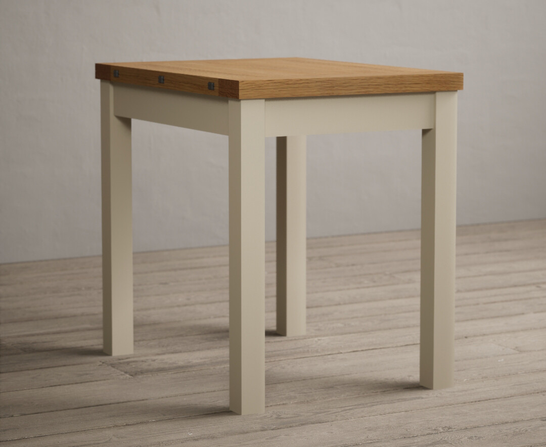 Hadleigh Oak And Cream Painted Extending Dining Table