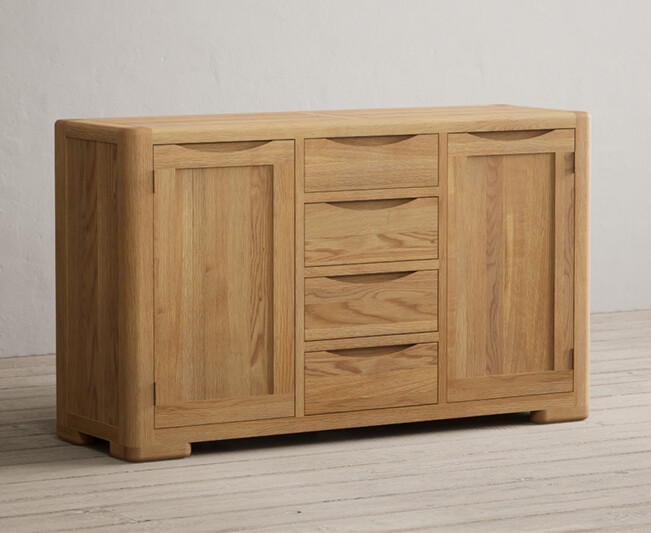 Product photograph of Harper Solid Oak Large Sideboard from Oak Furniture Superstore