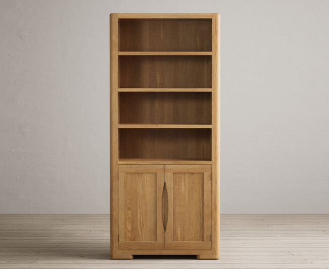 Product photograph of Harper Solid Oak Tall Bookcase from Oak Furniture Superstore
