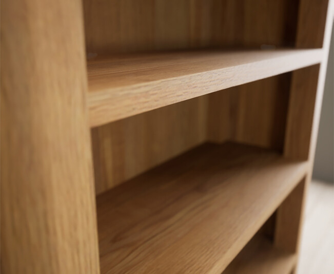 Photo 3 of Harper solid oak tall bookcase