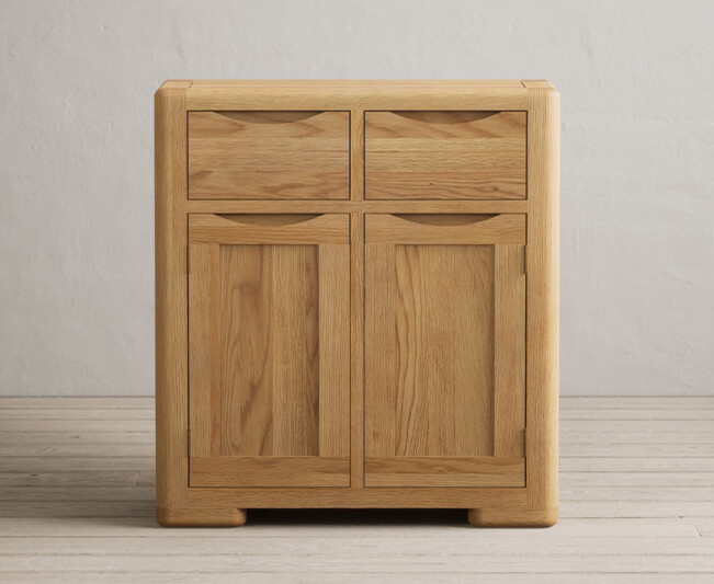 Product photograph of Harper Solid Oak Hallway Sideboard from Oak Furniture Superstore