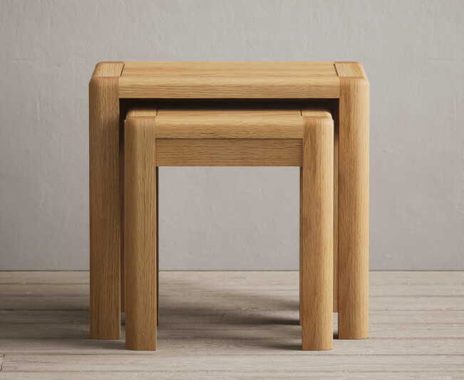 Harper Solid Oak Nest Of Tables