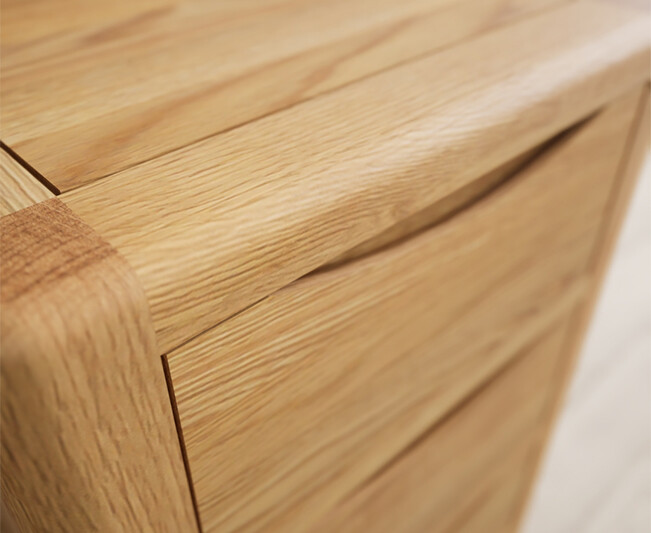 Photo 3 of Harper solid oak 5 drawer tallboy