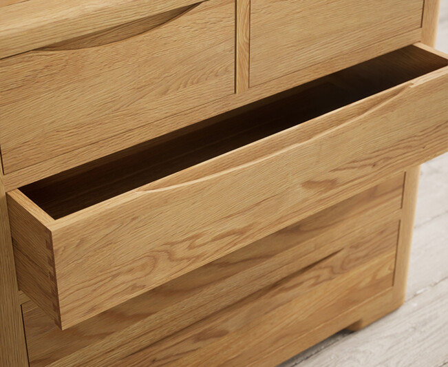 Photo 2 of Harper solid oak 2 over 3 chest of drawers