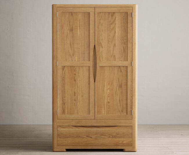 Harper Solid Oak Double Wardrobe