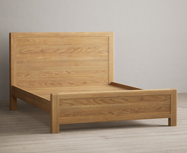 Product photograph of Harper Solid Oak Double Bed from Oak Furniture Superstore