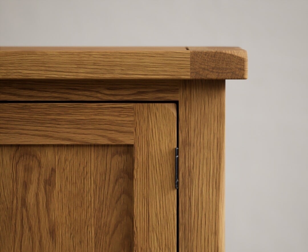 Harrogate Rustic Solid Oak Small Tv Cabinet