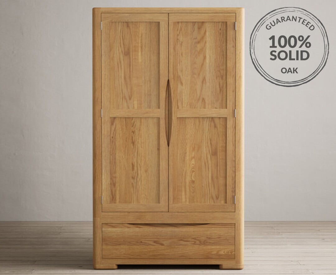 Harper grey deals solid wood wardrobe