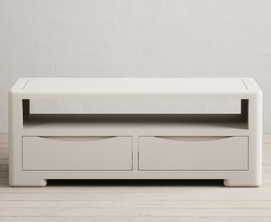 Product photograph of Harper Soft White Painted 4 Drawer Coffee Table from Oak Furniture Superstore