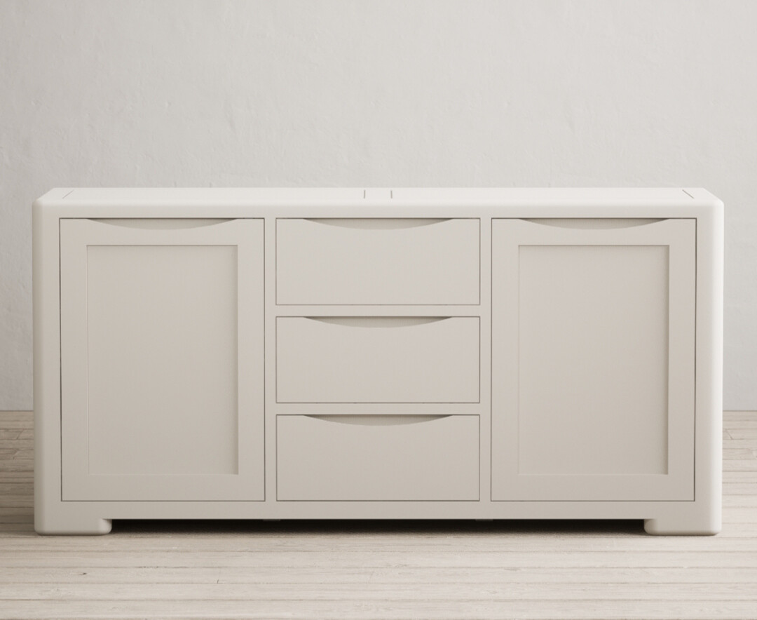 Product photograph of Harper Soft White Painted Extra Large Sideboard from Oak Furniture Superstore