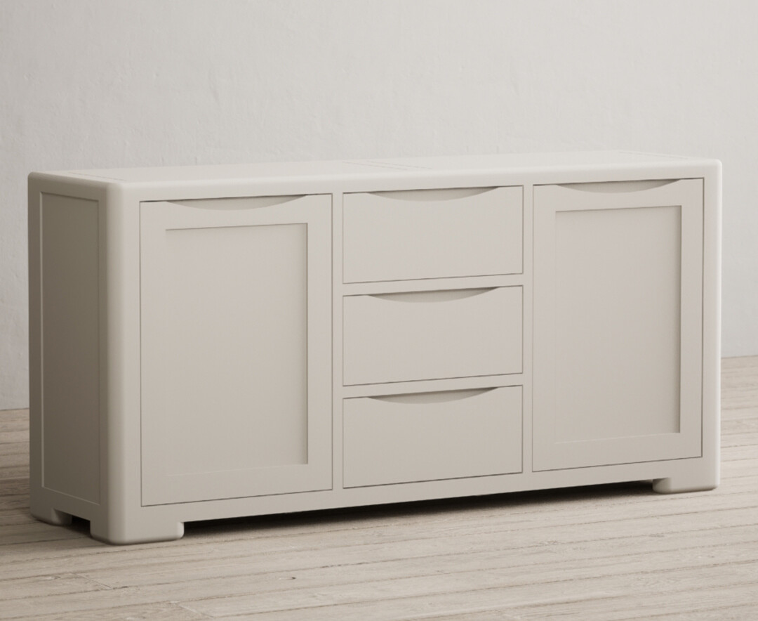 Product photograph of Harper Soft White Painted Extra Large Sideboard from Oak Furniture Superstore