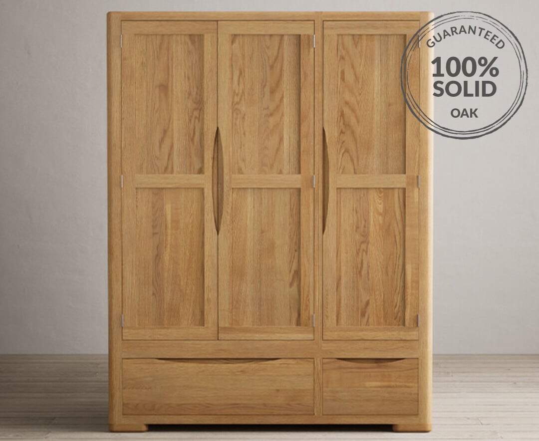 Harper grey solid wood wardrobe sale