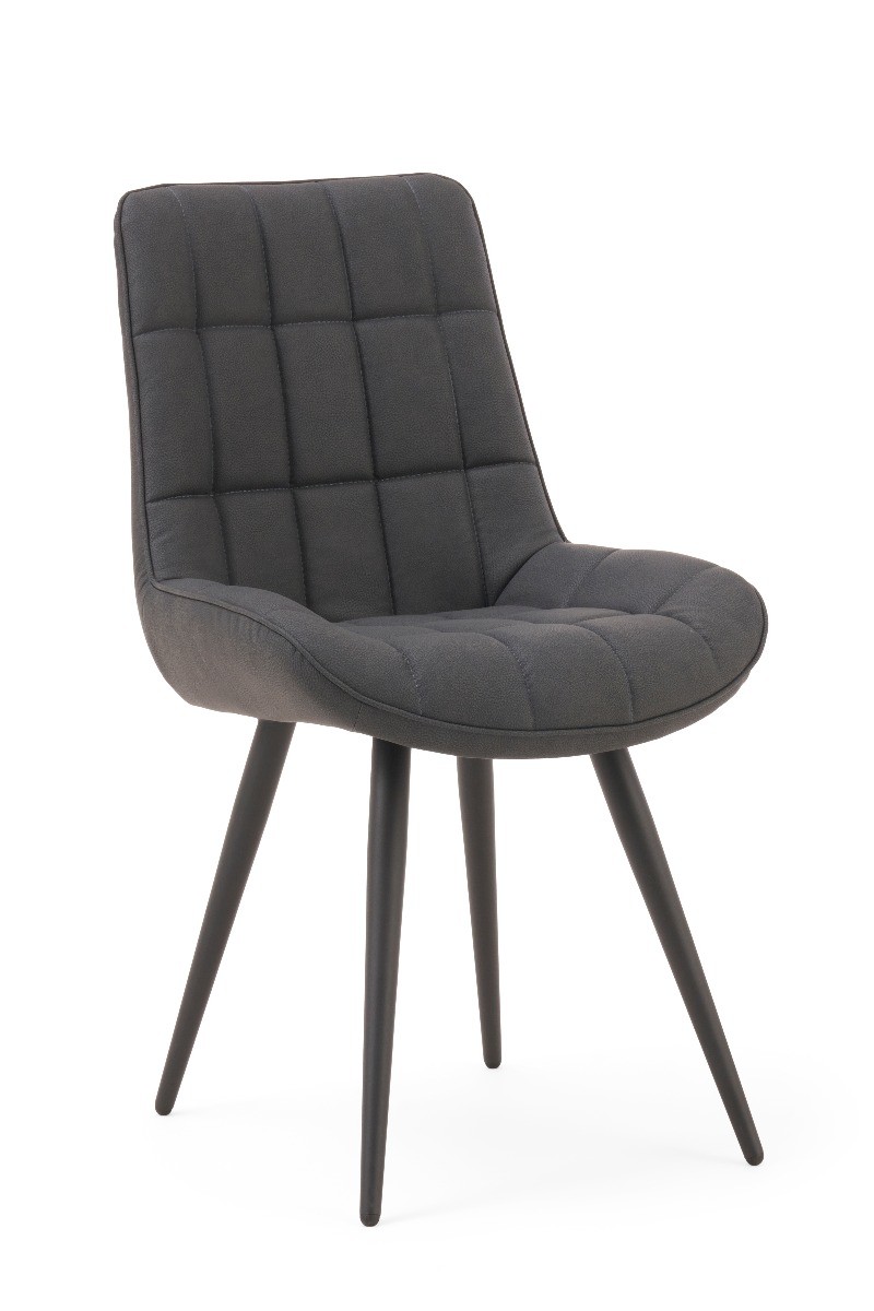 Photo 1 of Larson grey faux leather dining chairs