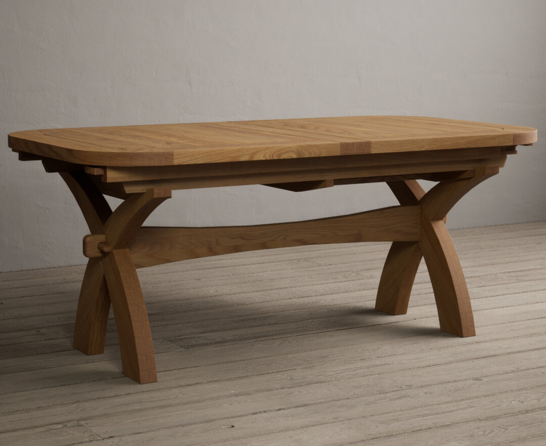 Photo 1 of Extending olympia 180cm solid oak dining table