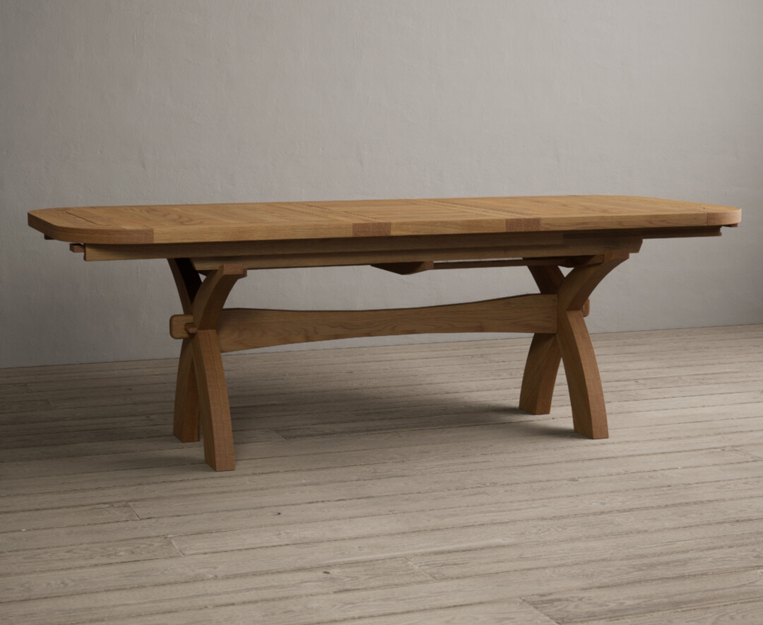 Photo 3 of Extending atlas 180cm solid oak dining table