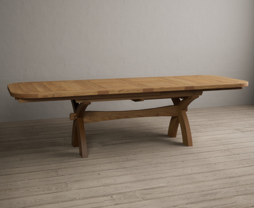 Photo 2 of Extending atlas 180cm solid oak dining table