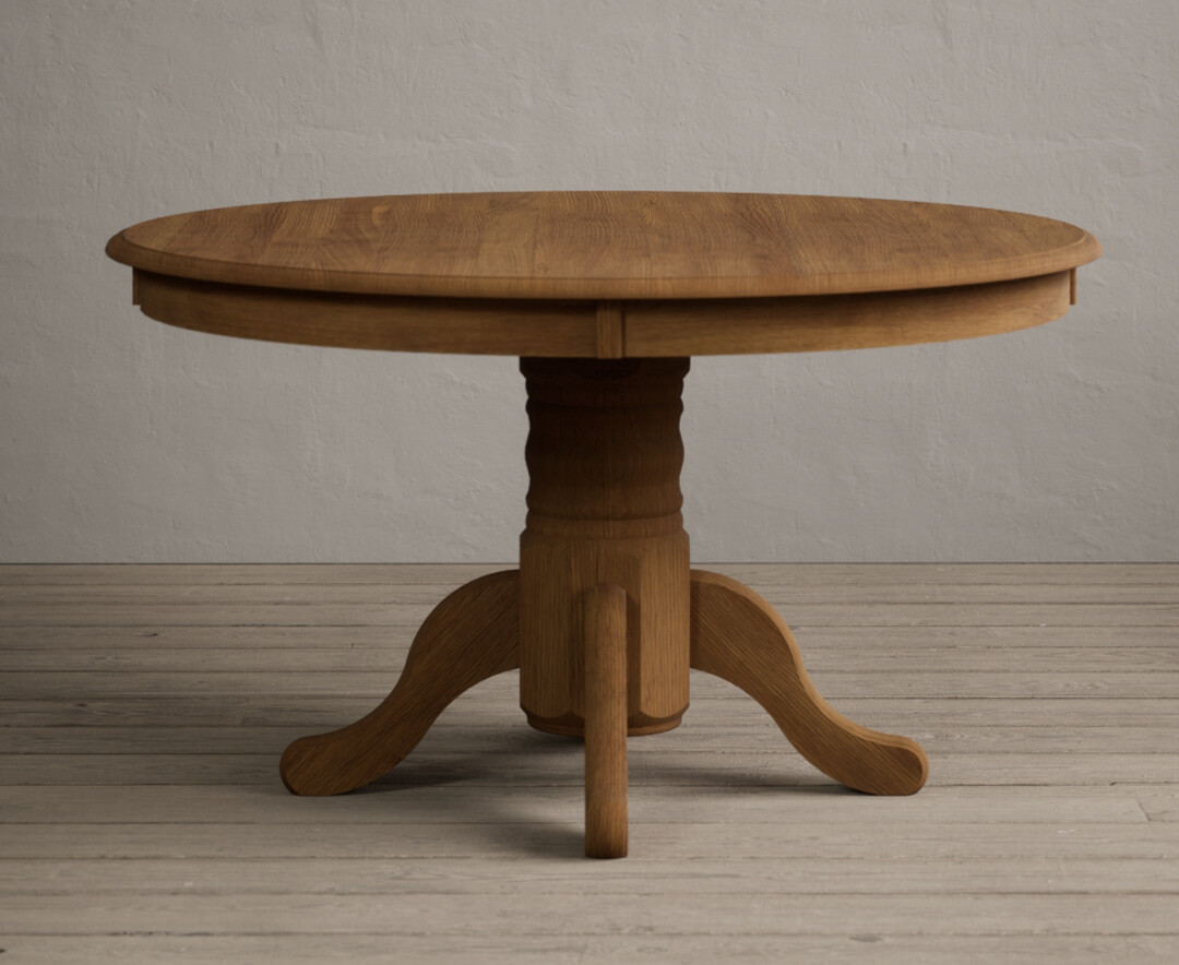 Product photograph of Hertford 120cm Fixed Top Rustic Oak Dining Table from Oak Furniture Superstore