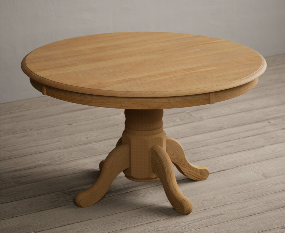 Product photograph of Hertford 120cm Fixed Top Solid Oak Dining Table from Oak Furniture Superstore
