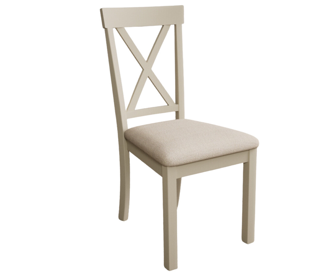 Photo 3 of Hertford cream dining chairs with linen seat pad