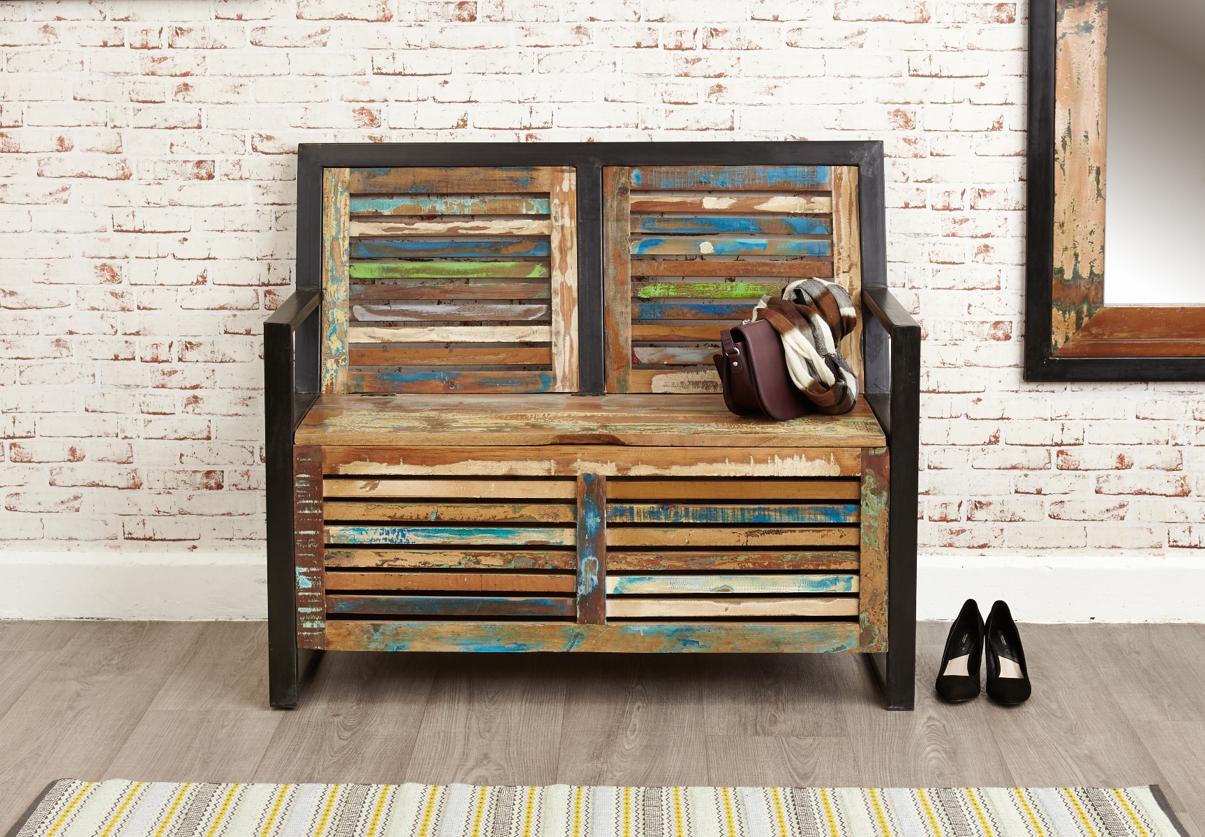 Downtown Modern Storage Monks Bench