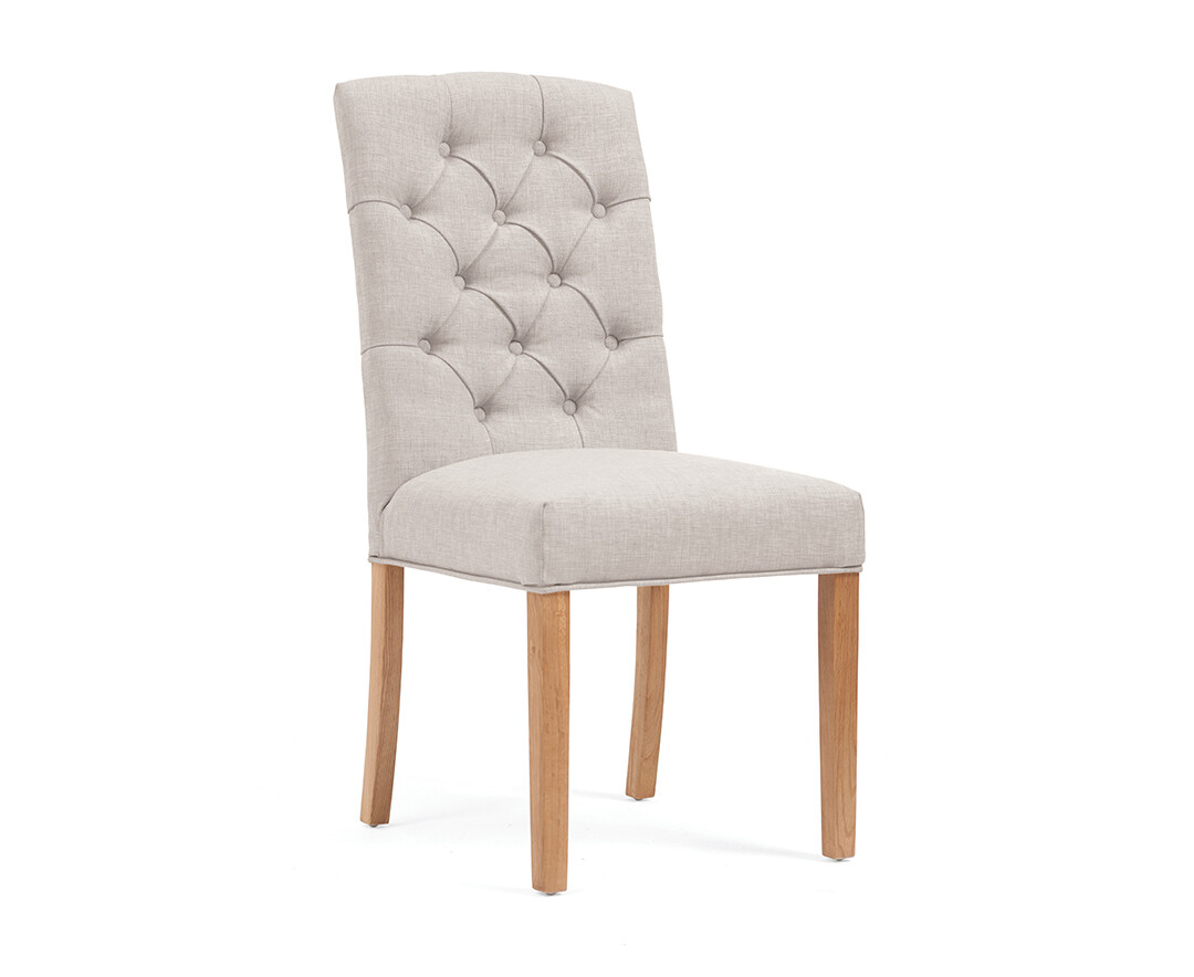 Photo 1 of Isabella natural fabric dining chairs