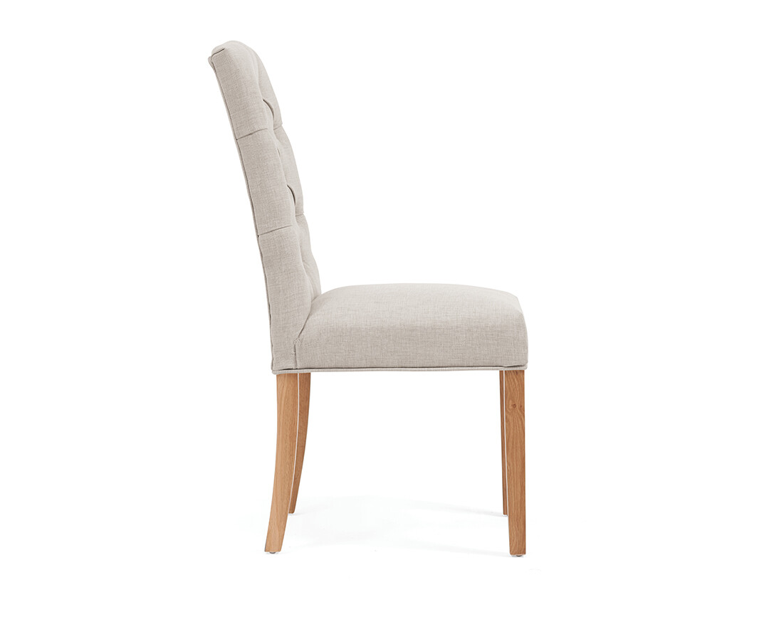 Photo 2 of Isabella natural fabric dining chairs