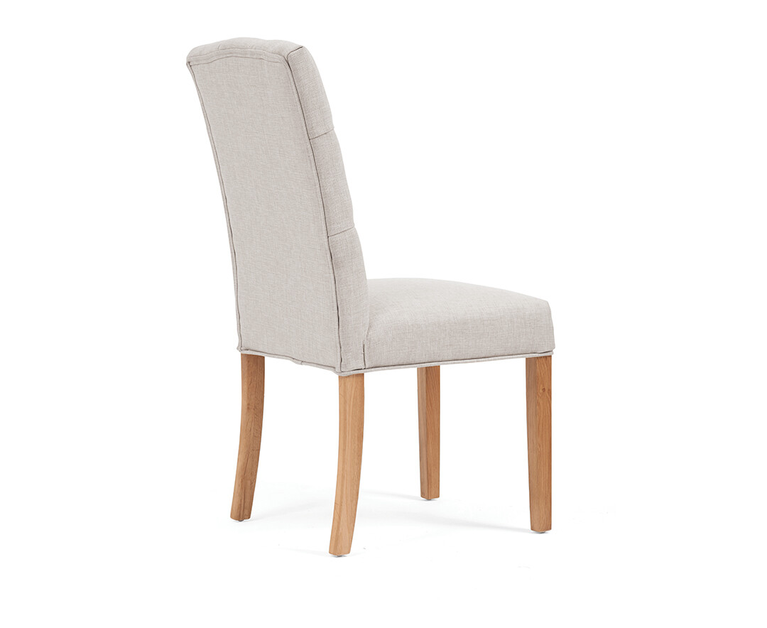 Photo 3 of Isabella natural fabric dining chairs
