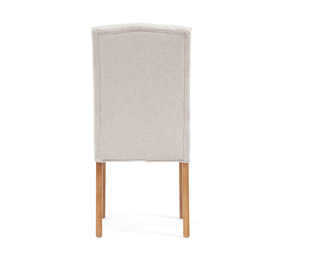 Photo 4 of Isabella natural fabric dining chairs