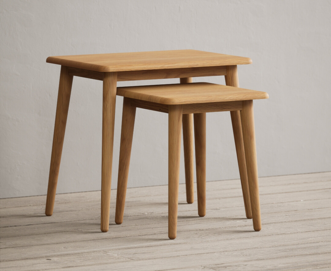 Rosa Solid Oak Nest Of Tables