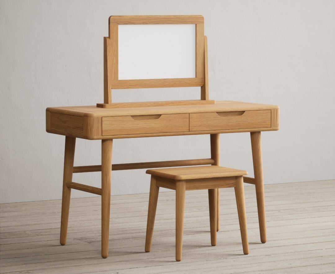 Rosa Solid Oak Dressing Table Set
