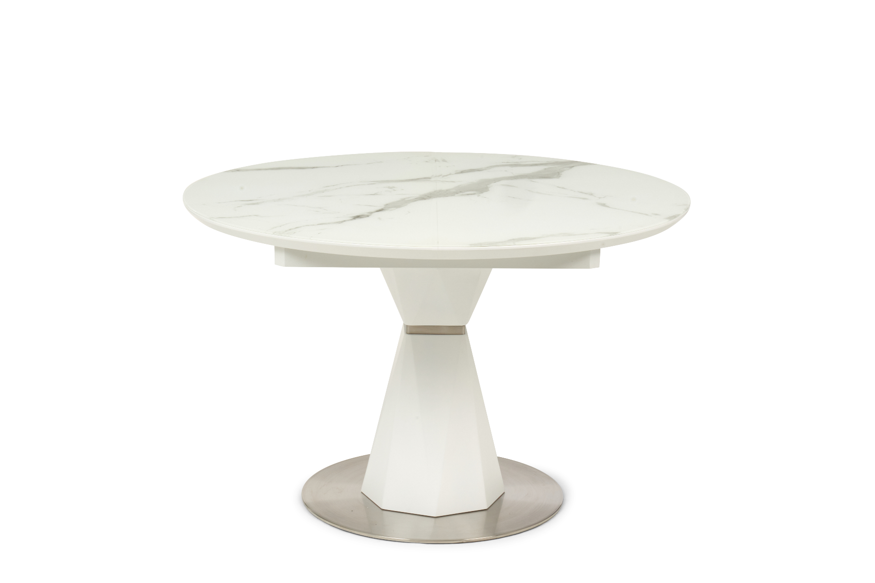 Photo 4 of Venosa 120cm round white dining table