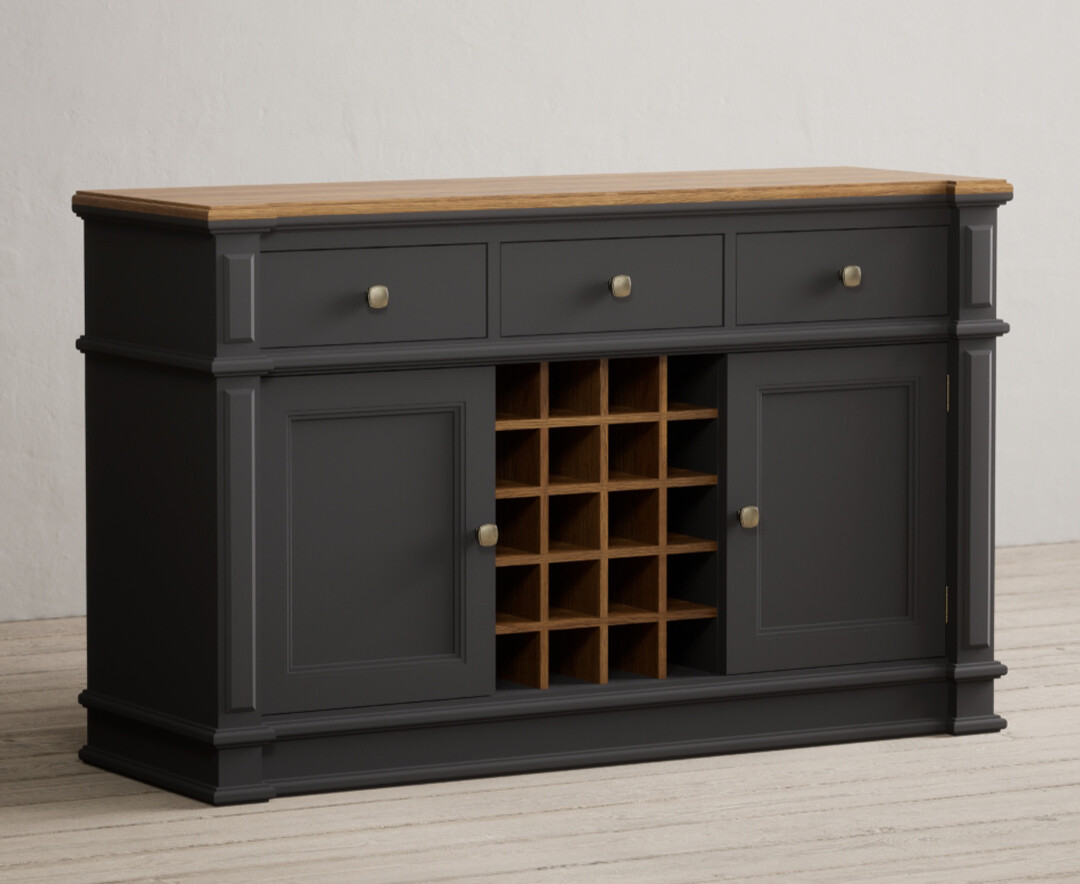 Photo 1 of Lawson oak and charcoal grey painted large sideboard