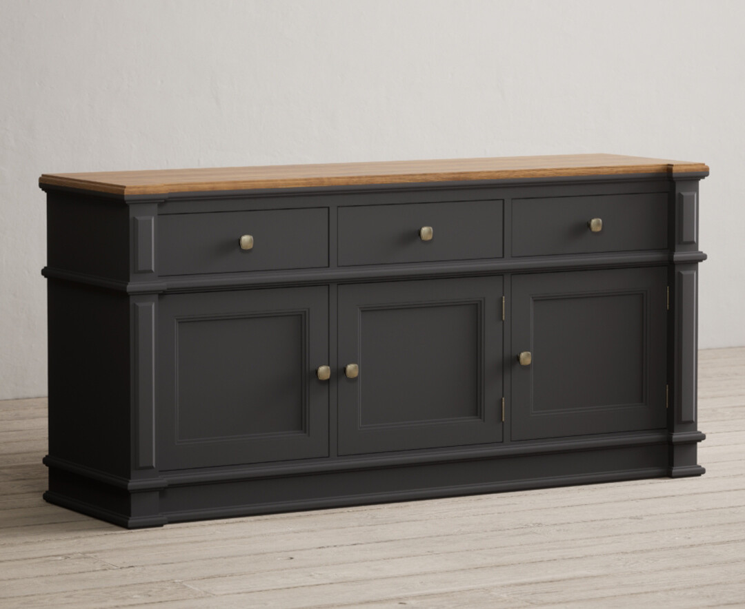 Photo 1 of Lawson oak and charcoal grey painted extra large sideboard