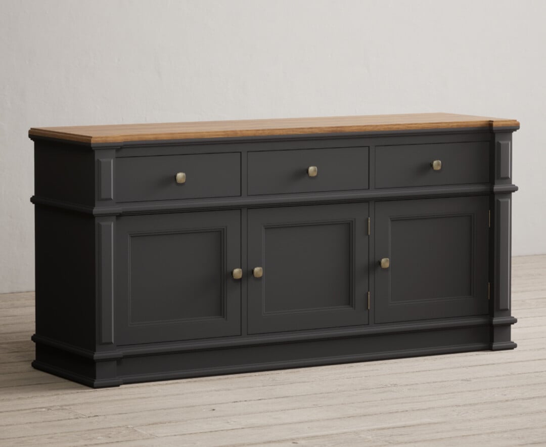 Lawson Oak and Charcoal Grey Painted Extra Large Sideboard
