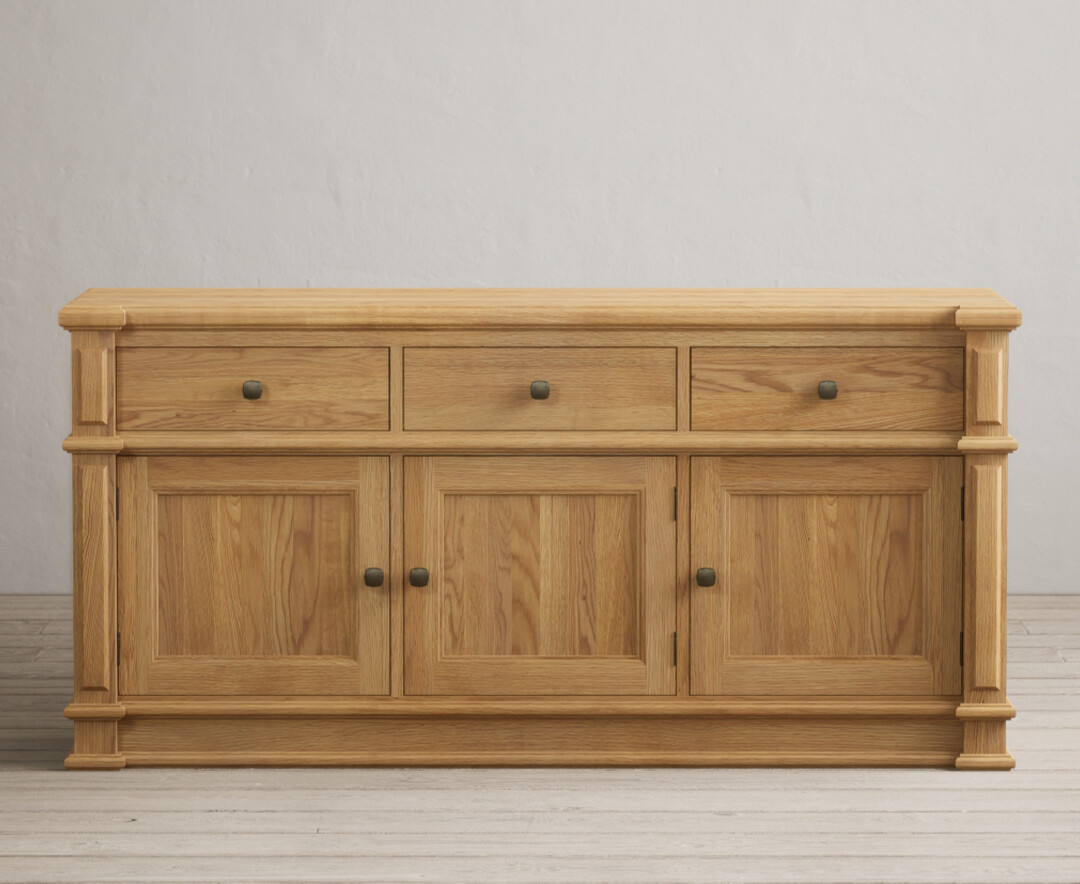 Product photograph of Lawson Solid Oak Extra Large Sideboard from Oak Furniture Superstore