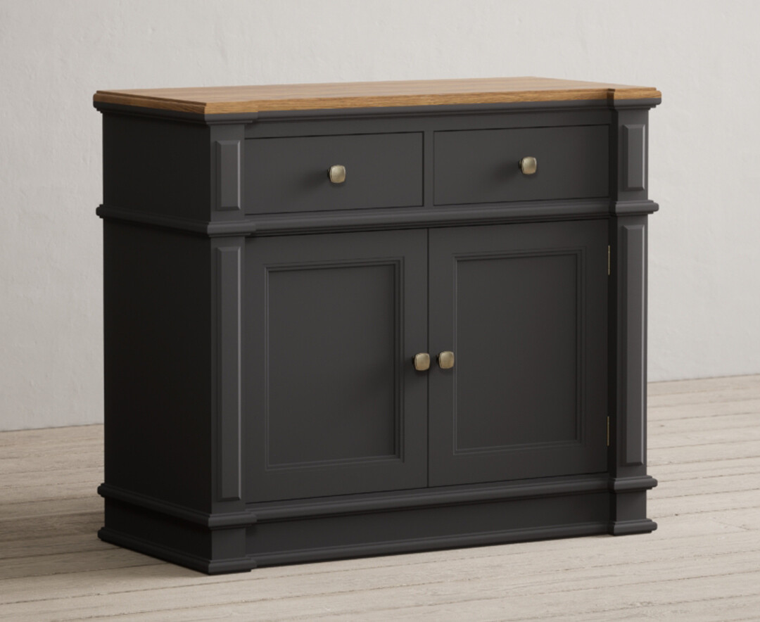Photo 1 of Lawson oak and charcoal grey painted small sideboard